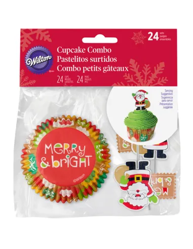Cápsulas de papel combo Feliz Navidad