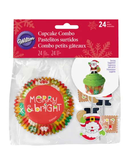 Cápsulas de papel combo Feliz Navidad