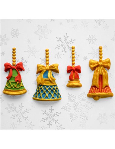 Molde silicona Campanas navideñas Katy Sue