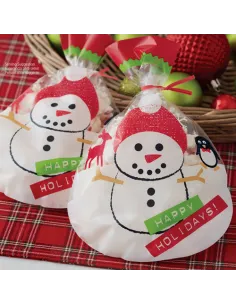 Set de 15 bolsas Muñeco de nieve