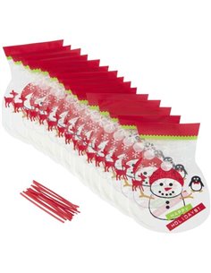 Set de 15 bolsas Muñeco de nieve 2