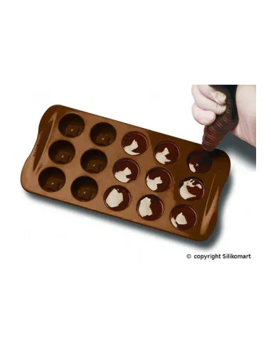 Molde bombón Balón de fútbol Silikomart