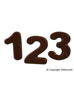 Molde bombón Números Silikomart 2