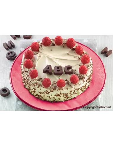 Molde bombones abecedario Silikomart