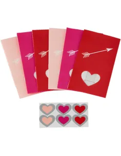 Set de 6 bolsas Corazón