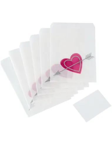 Set 6 sobres corazón