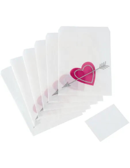 Set 6 sobres corazón