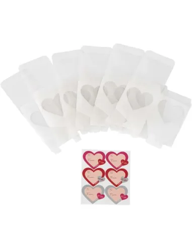 Set de 6 cajitas para dulces Corazón
