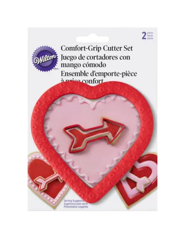 Cortadores Comfort Grip Corazón y flecha