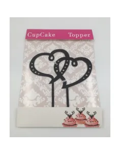 Topper para tarta Corazones