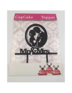 Topper para tarta Mr&Mrs