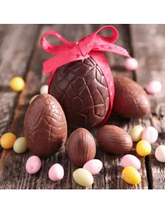 Set 2 mitades huevo de Pascua grande 14 cm 2