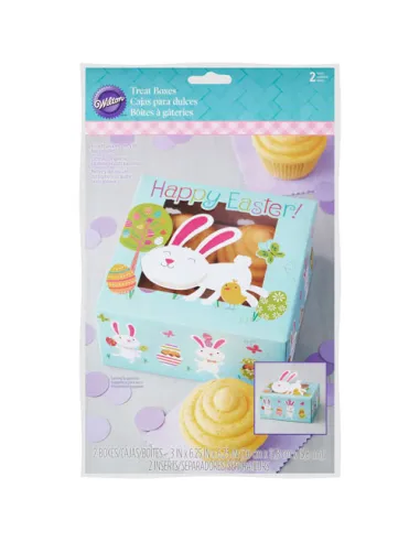 Set de 2 cajas para 4 cupcakes Pascua