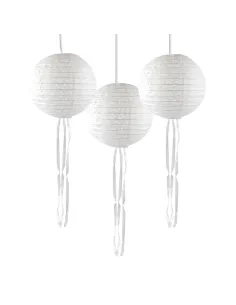 Set de 3 linternas de papel