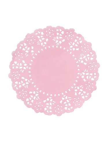 Set 100 blondas rosa 11,5 cm