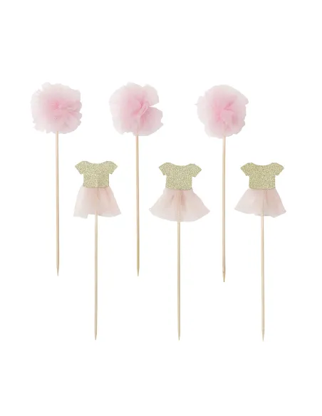 Set 12 toppers bailarina