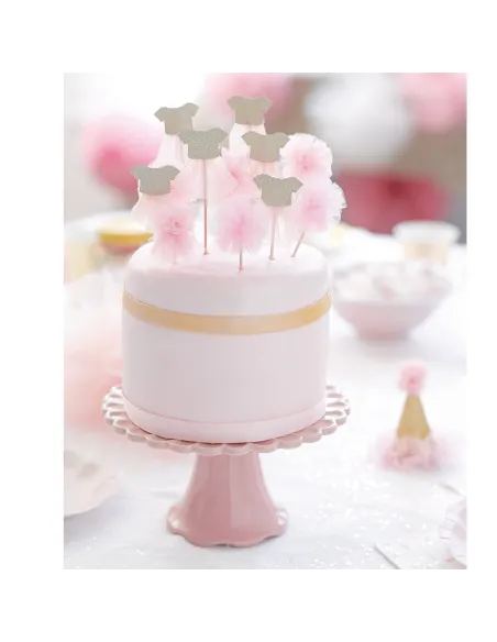 Set 12 toppers bailarina