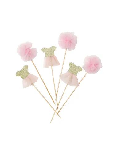 Set 12 toppers bailarina