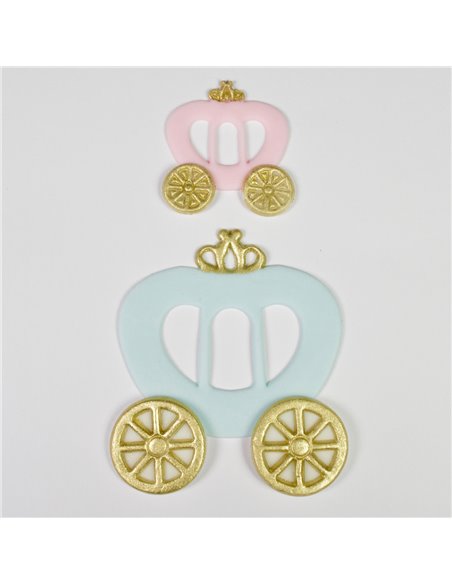 Set 3 cortadores carruaje princesa FMM