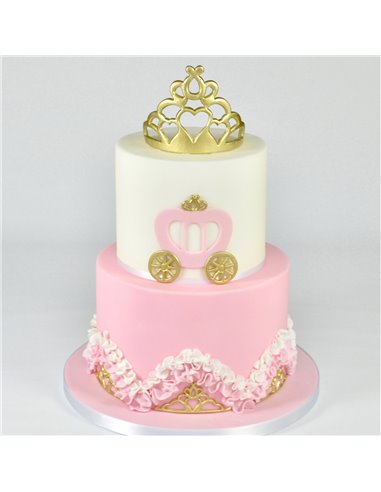 Set 3 cortadores carruaje princesa FMM