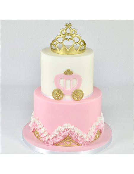 Set 3 cortadores carruaje princesa FMM