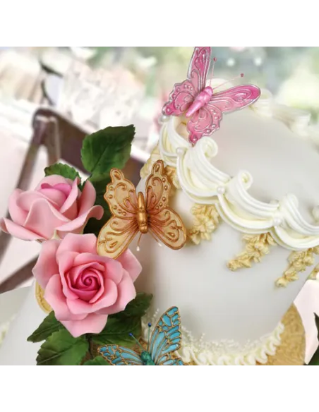 Molde silicona trío mariposas Katy Sue