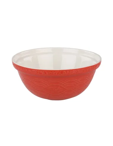 Bol rojo de cerámica 24 cm Tala