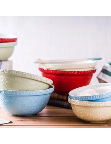 Bol rojo de cerámica 24 cm Tala