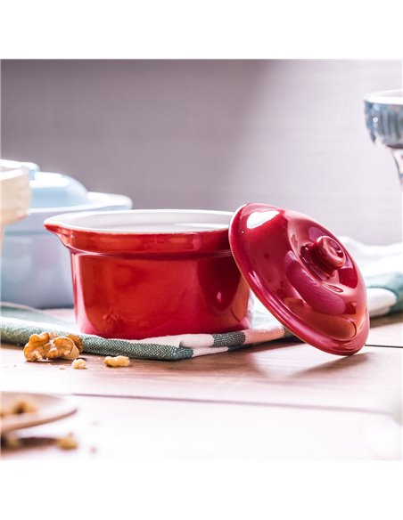 Mini cocotte roja de cerámica Tala