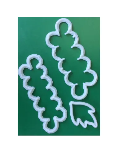 Set 2 cortadores peonías fáciles FMM