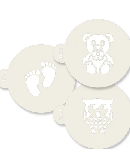 Set 2 stencil bebé JEM