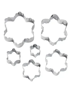 Set 6 cortadores doble corte flor
