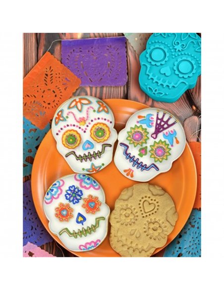 Set 4 cortadores-estampadores Día de los muertos