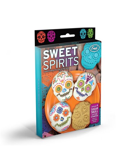 Set 4 cortadores-estampadores Día de los muertos