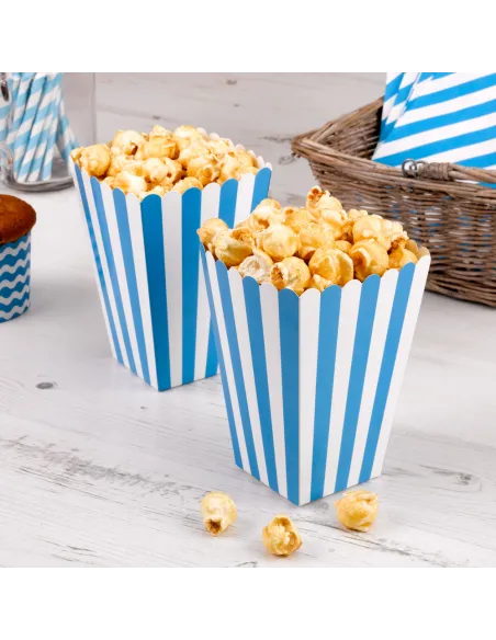 Set 8 cubos para palomitas azul