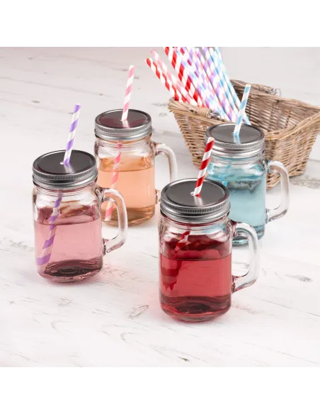 Jarra de cristal con tapa