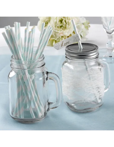 Jarra de cristal con tapa