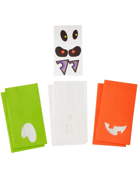 Set 6 bolsas con pegatina Halloween