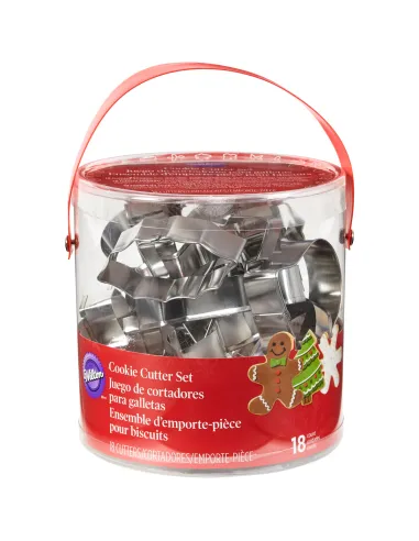Set 18 cortadores metálicos Navidad