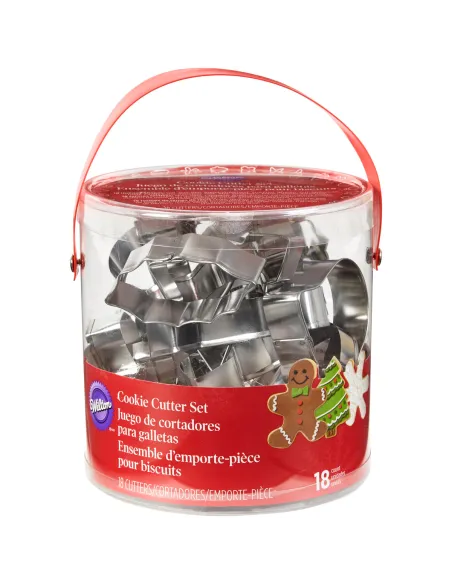 Set 18 cortadores metálicos Navidad