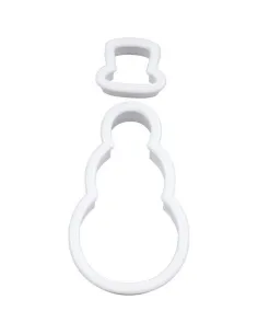 Set 2 cortadores muñeco de nieve y sombrero Wilton