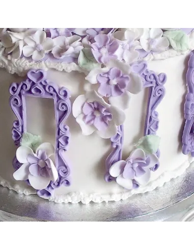 Molde silicona Placa rectangular con corazones Katy Sue