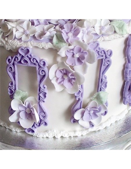 Molde silicona Placa rectangular con corazones Katy Sue