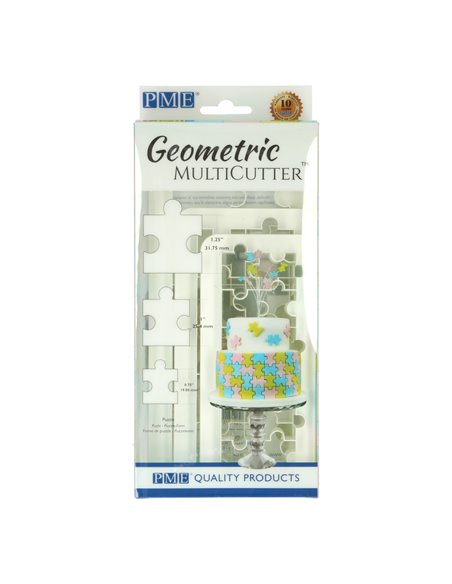 Set 3 cortadores geométricos Puzzle PME