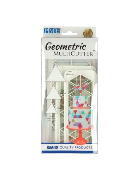 Set 3 multicortadores geométricos Triángulo PME