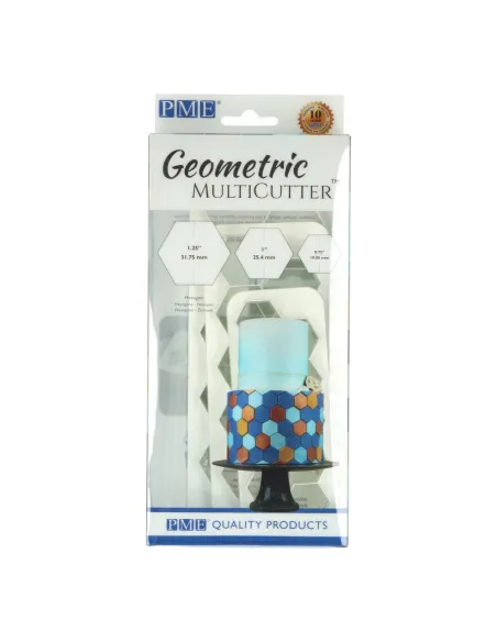 Set 3 multicortadores geométricos Hexágono PME