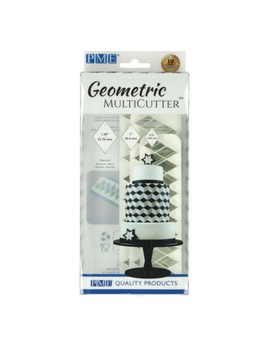Set 3 multicortadores geométricos Diamante PME