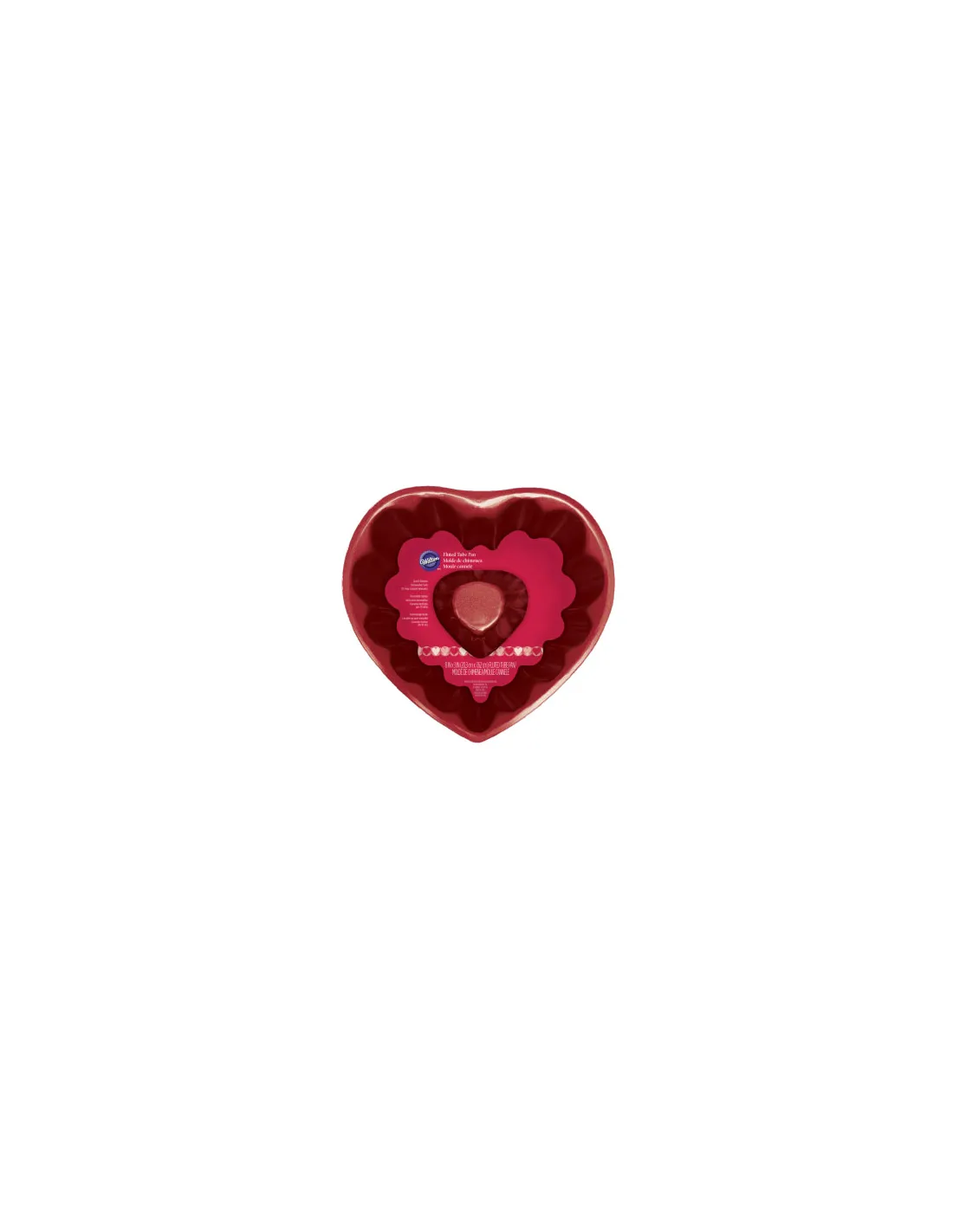 Wilton moldes de silicona en forma de corazón pequeños, Rojo
