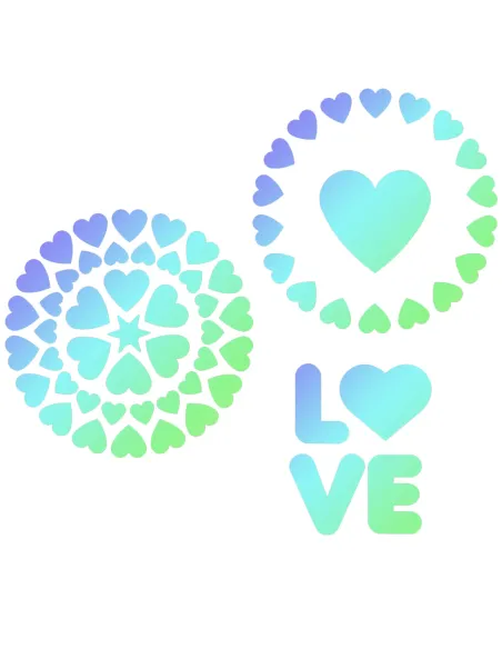 Set 3 stencils Amor JEM