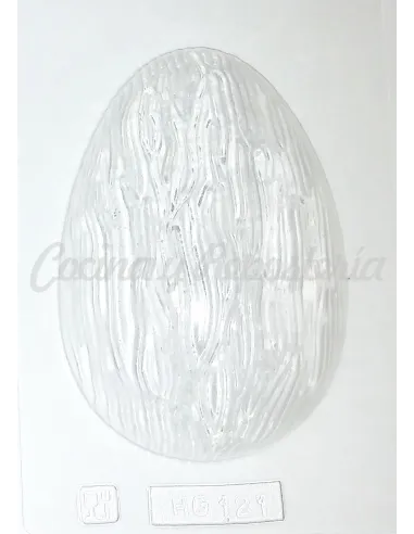 Molde Huevo de Pascua rayas 12 cm